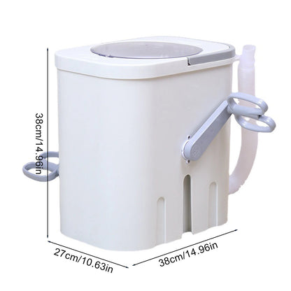 Portable Mini Washing Machine with Drain Hose Hand Crank Drum Washing Machine for Camping Apartments Dorms RV Business Trip