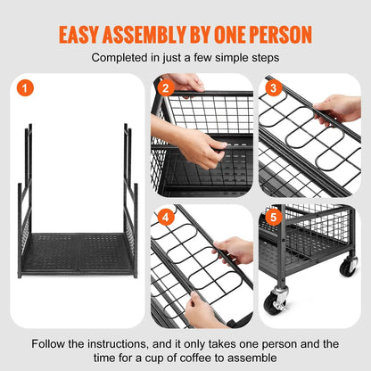 16 Slots Garden Tool Organiser Yard Tool Tower Rack With Hooks On Wheels Long-Handled Rake Stand Holder For Garage Shed Storage
