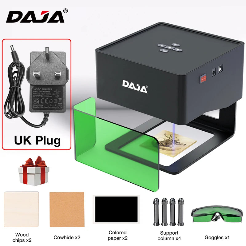 Mini Portable Laser Engraver Diy Bluetooth Machine Painted Dog Tag Paper Leather Wooden Plastic Logo CNC Machine