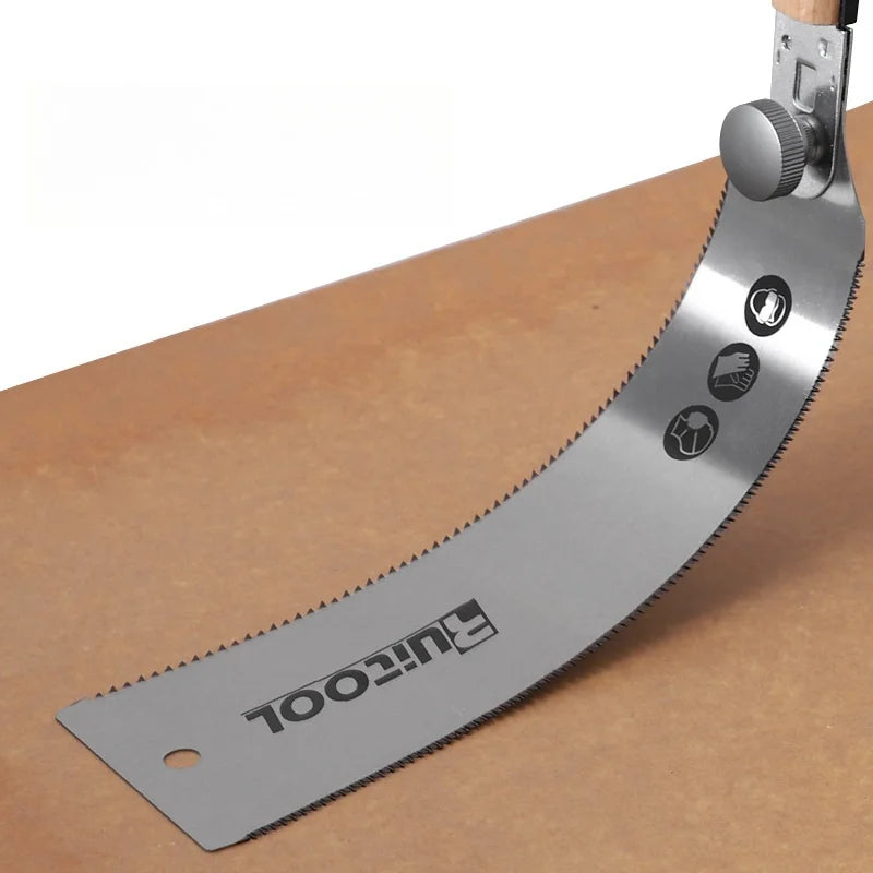 SK-5 Steel Blade Flexible Wood Working Pull Hand Saw, Ergonomic Design Keyless Blade Change Perfect For Woodworking