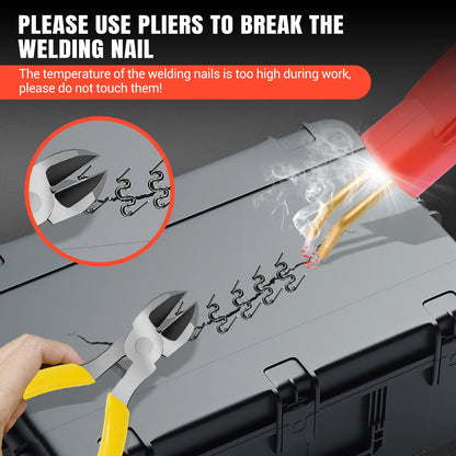 Dayplus 150W Plastic Welding Machine Car Bumper Repair Kit, 800Pcs Hot Staples Welding Repairing Machine Repair Kit for Car
