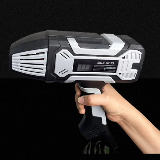 Electric Handheld Arc Welder with Adjustable Current for Home DIY Repair(Silver)