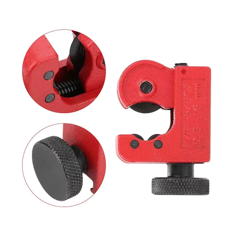 STONEGO Mini Pipe Cutter | 3–22mm Cutting Diameter | Zinc Alloy Body & Cutting Wheel | Cuts Copper Brass Aluminium | 51mm Length | Compact for Tight Spaces | Plumbing Automotive Electrical
