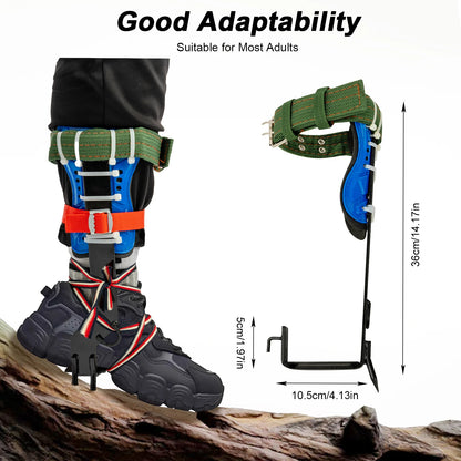 Tree Climbing Spikes Kit with Safety Belt Harness 220Lbs Ergonomic Climbing Gear Arborist Aider Tool for Hunting Logging Picking