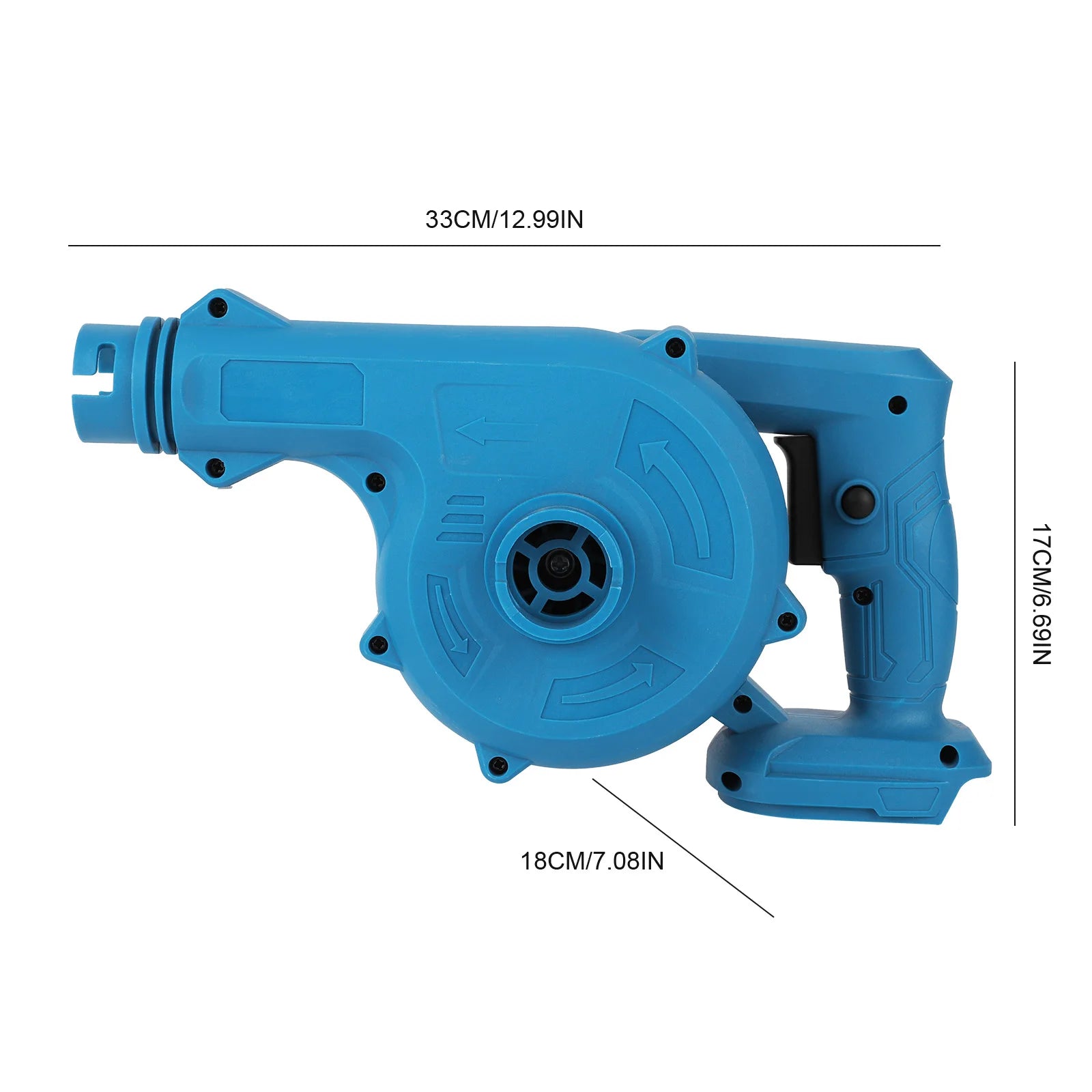 2 in 1 Cordless Air Blower Lightweight Electric Suction Vacuum Adjustable Strong Wind Leafs Blower Blowing Suction Tool