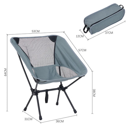 Portable Folding Camping Chair For Camping, Hiking Fishing, Beach Days
