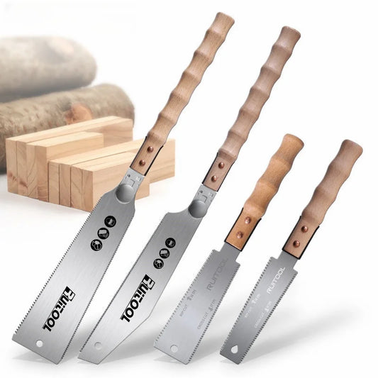 SK-5 Steel Blade Flexible Wood Working Pull Hand Saw, Ergonomic Design Keyless Blade Change Perfect For Woodworking