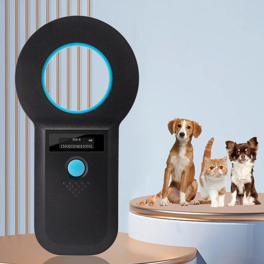 Handheld Animal Pet Microchip Reader EMID FDX-B(ISO11784/85) Animal RFID EMID Reader Pet Chip ID Scanner for Cat Dog Pet Animal