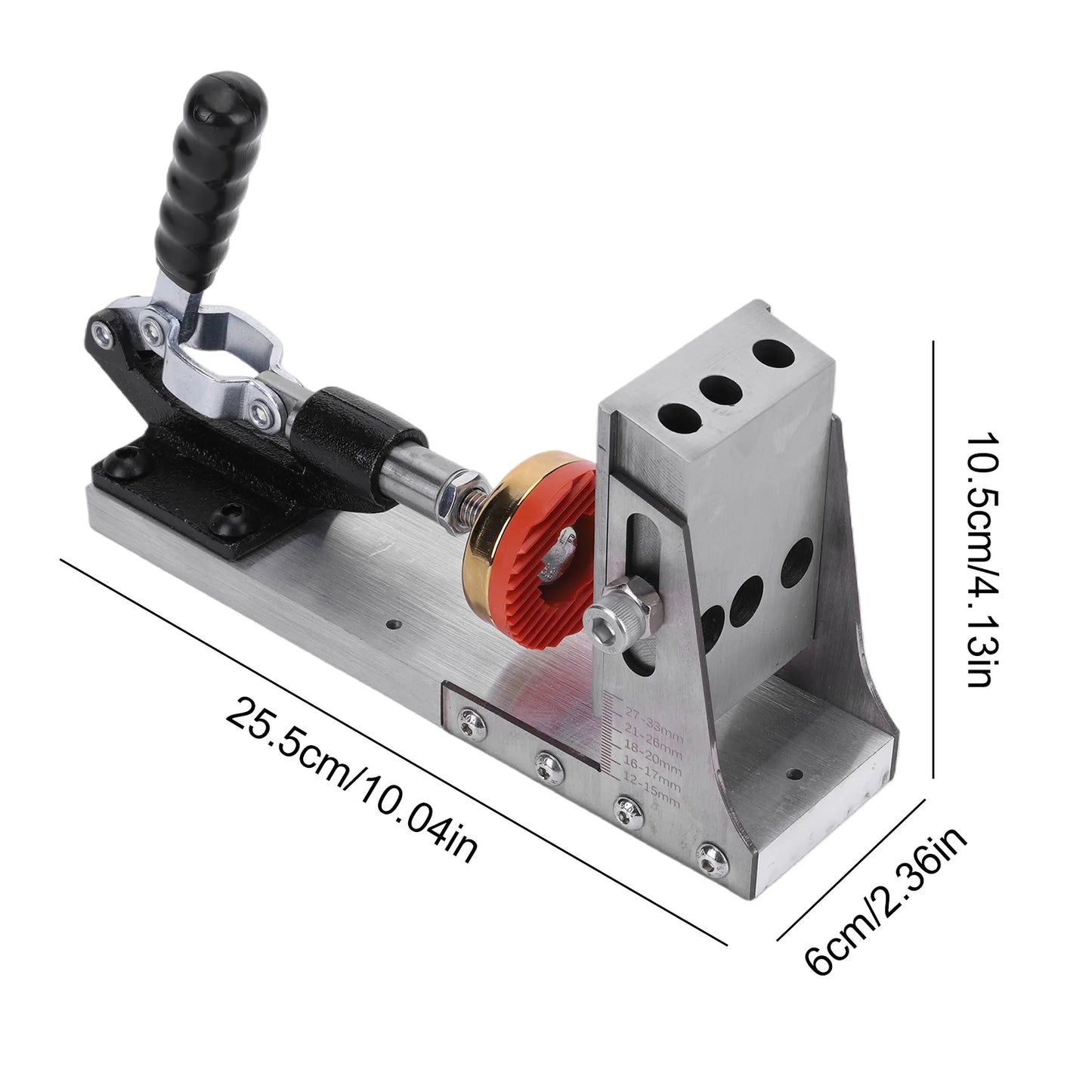 Pocket Hole Jig Kit Adjustable Portable Pocket Joinery Screw Kit with 3/8In Drill Bits for DIY Woodworking Carpentry Locator