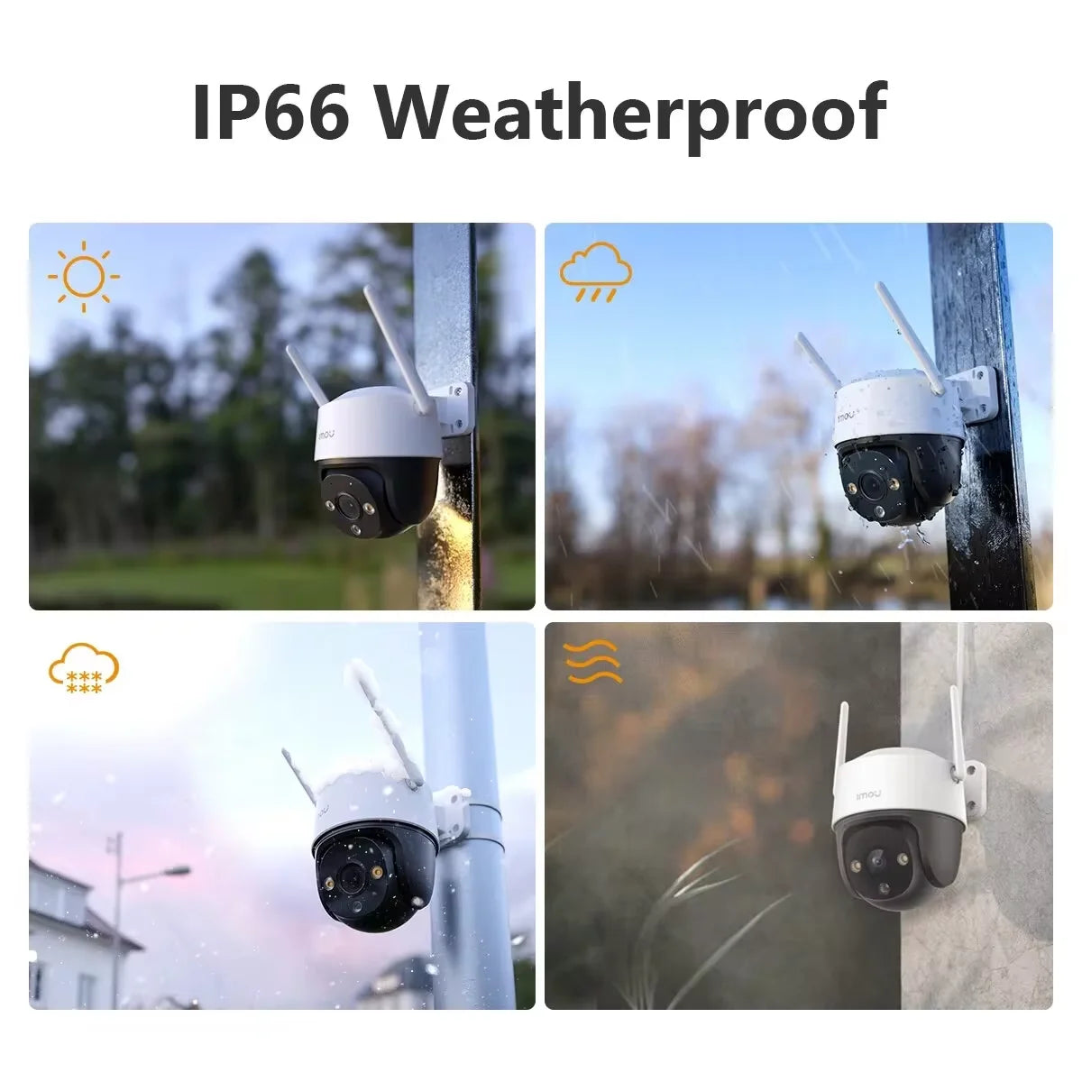 IMOU Cruiser SE+ 5MP Wi-Fi Camera Outdoor Smart Night Vision 8X Digital Zoom AI Human Detection IP66 Weatherproof PT Camera