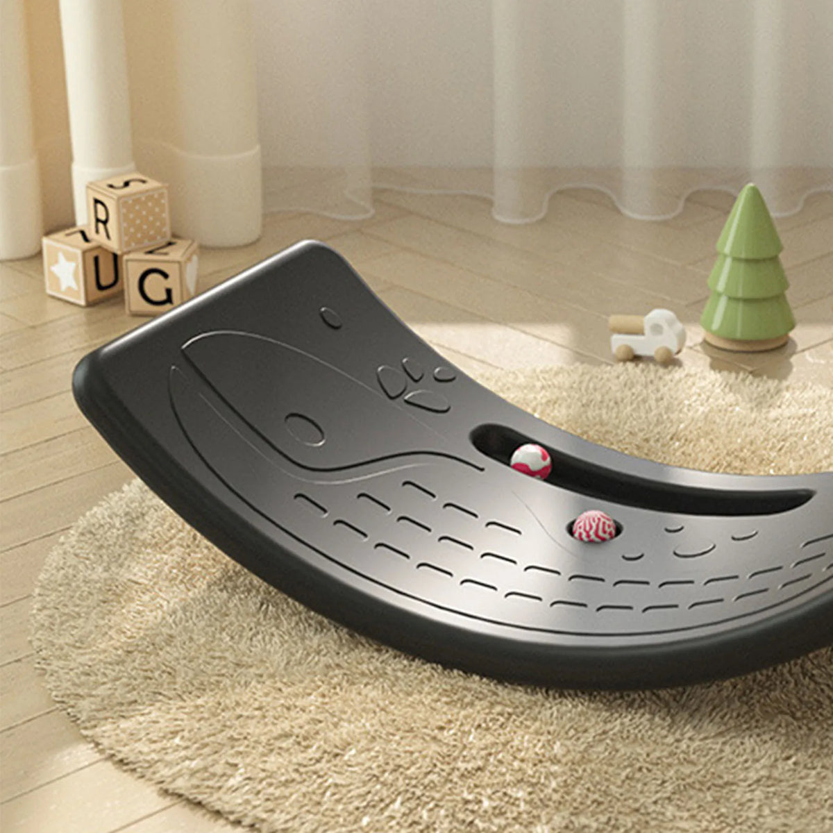 Balance Rocking Kids Kids Rocker Balance Wobble Board Trainer, Promote Sensory Development ...