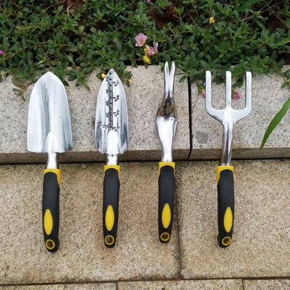 New 4/5Pcs Garden Tool Set Garden Shovel Transplant Trowel Hand Rake Weed Puller Garden Fork Pruning Shear for Planting Weeding