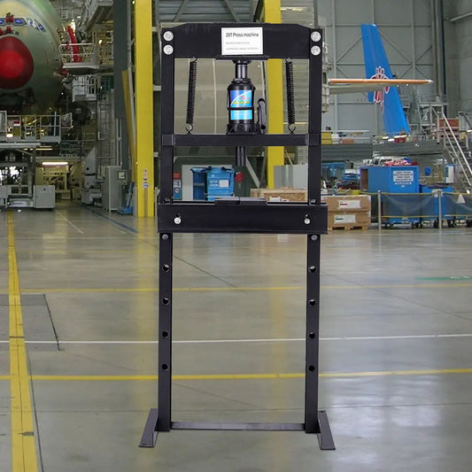 20 Ton Black H Frame Floor Standing Heavy Duty Steel Workshop Garage Hydraulic Press