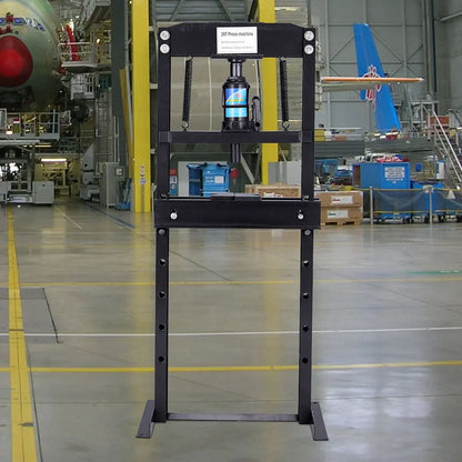 20 Ton Black H Frame Floor Standing Heavy Duty Steel Workshop Garage Hydraulic Press