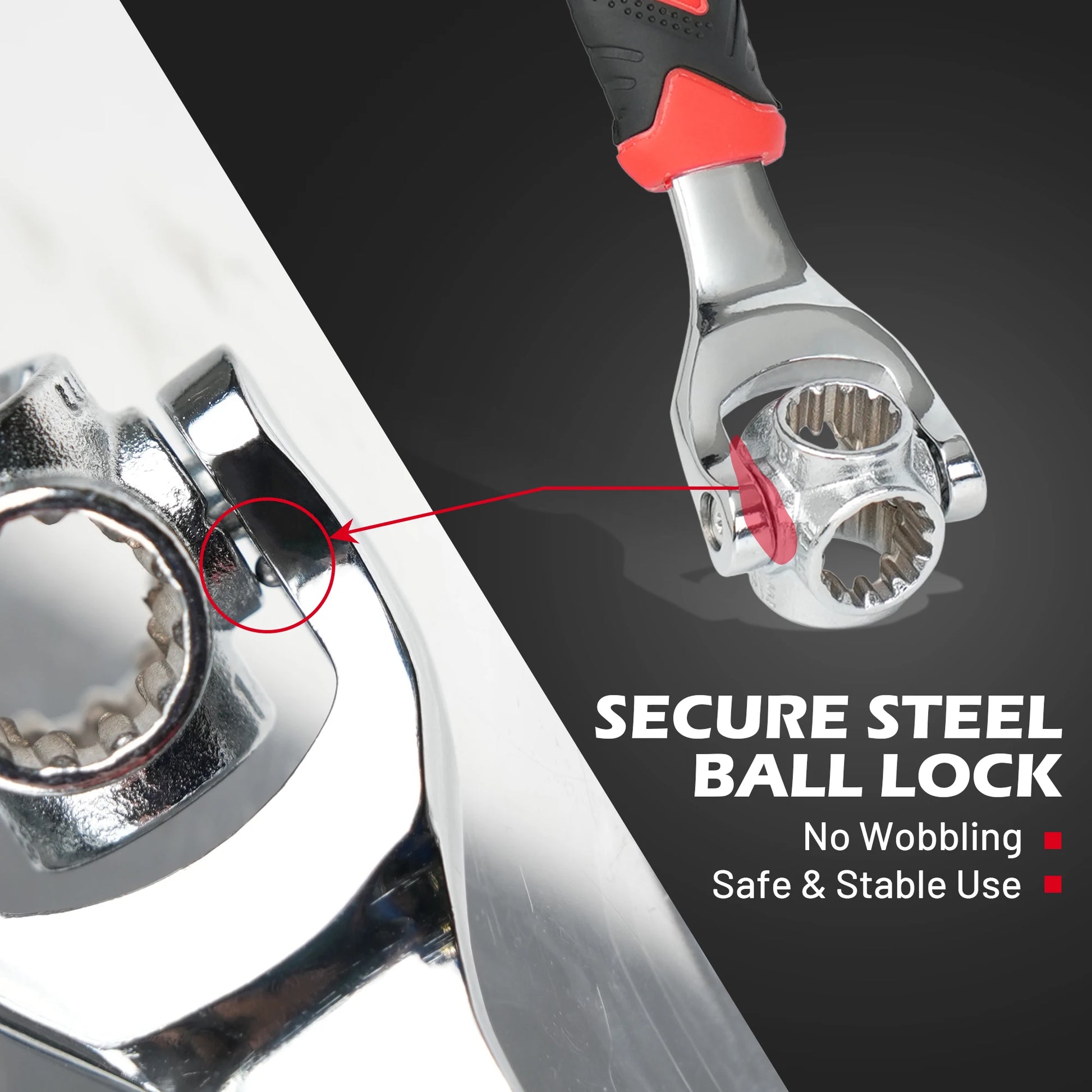 EZARC 52 In 1 Universal Ratchet Socket Multipurpose Wrench With 360 Degree Rotation Hand Tool Bolt Sleeve Multi-Tool