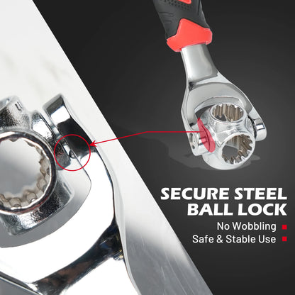 EZARC 52 In 1 Universal Ratchet Socket Multipurpose Wrench With 360 Degree Rotation Hand Tool Bolt Sleeve Multi-Tool