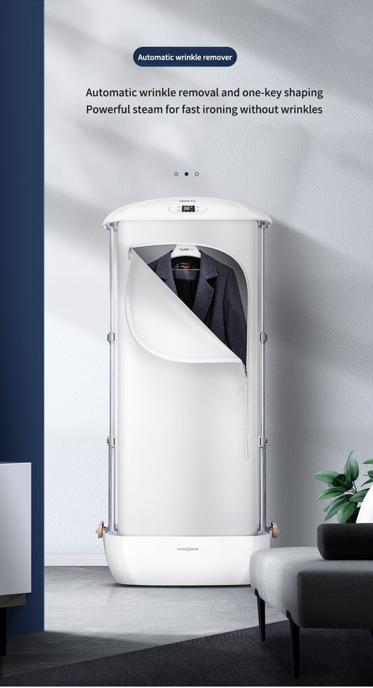 TIJUMP Automatic Steam Dry Clothes Cleaning Clothes Care Dryer Small Sterilization Hanging Folding Ironing Machine