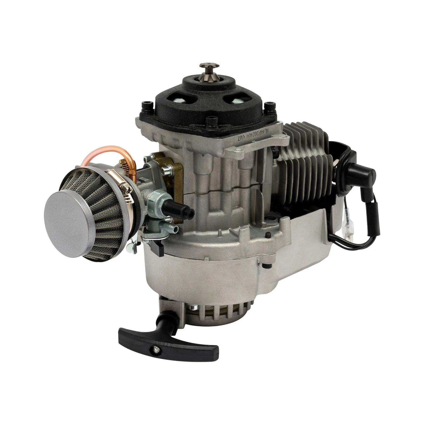 2-Stroke 49Cc Engine Motor Mini Bike Pocket Bike Engine 3HP 12500Rpm Air Cooled Pull Start for Mini Bike Pocket Bike Moped