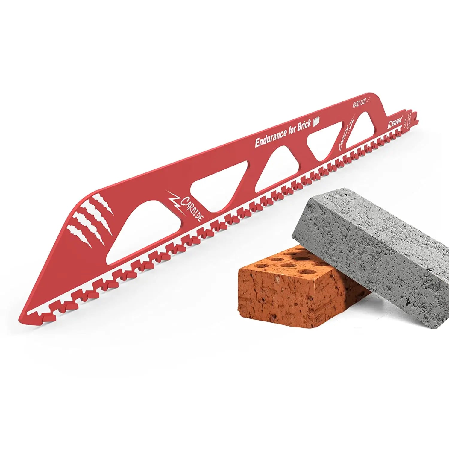 EZARC Demolition Masonry Reciprocating Saw Blade, Carbide Saw all Blades for Cutting Aerated Concrete, Concrete Block, Brick 