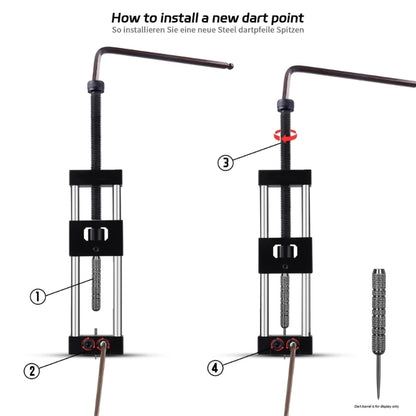 Dart Point Needle Removal Kit for Engineered Darts Points Repointer Remover Tool Kit