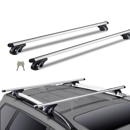 Roof Rack Crossbar Adjustable Aliuminum Roof Rail Crossbar Baggage Luggage Carrier 200LBS Crossbars for Suvs, Sedans