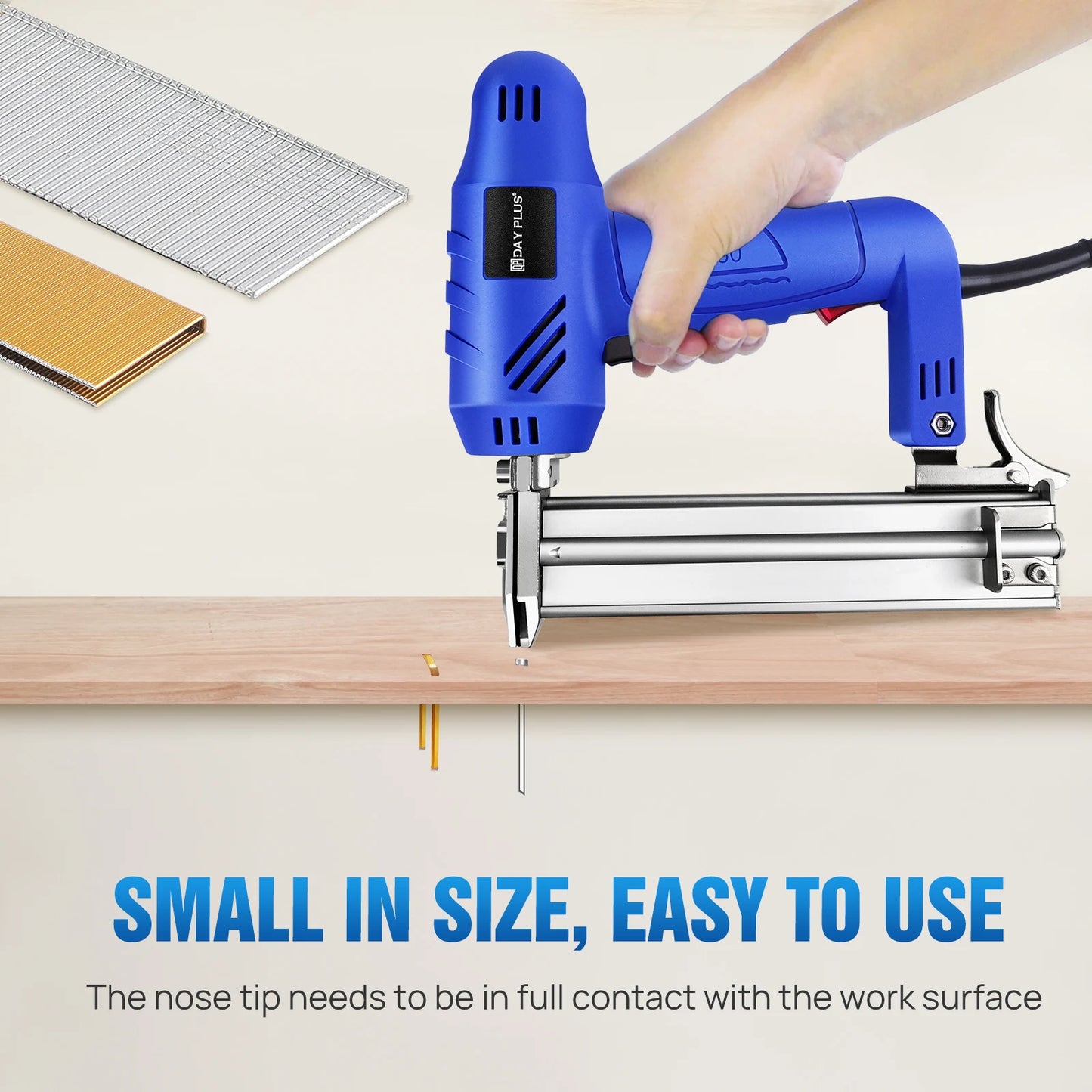 5000W 2 in 1 Electric Staple Nail Gun Multifunction Upholstery Stapler Nailer Tacker Gun For Wood Floor Carpet Fence