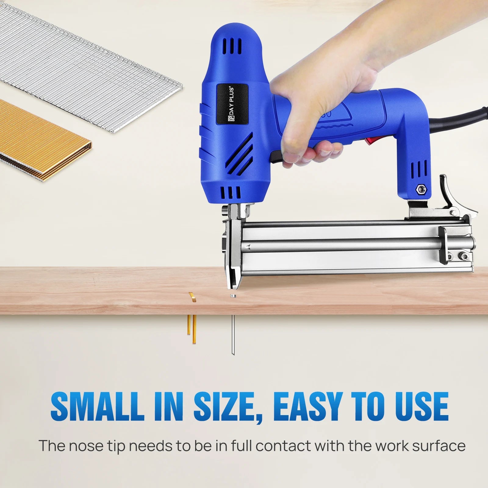 5000W 2 in 1 Electric Staple Nail Gun Multifunction Upholstery Stapler Nailer Tacker Gun For Wood Floor Carpet Fence