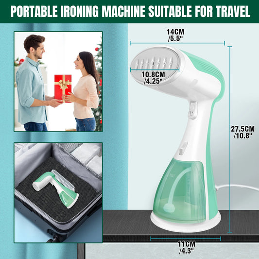 4800W Handheld Garment Steamer Fabric Curtain Clothes Iron Heat Travel Steam for Clothes And Home, 300ML Tank