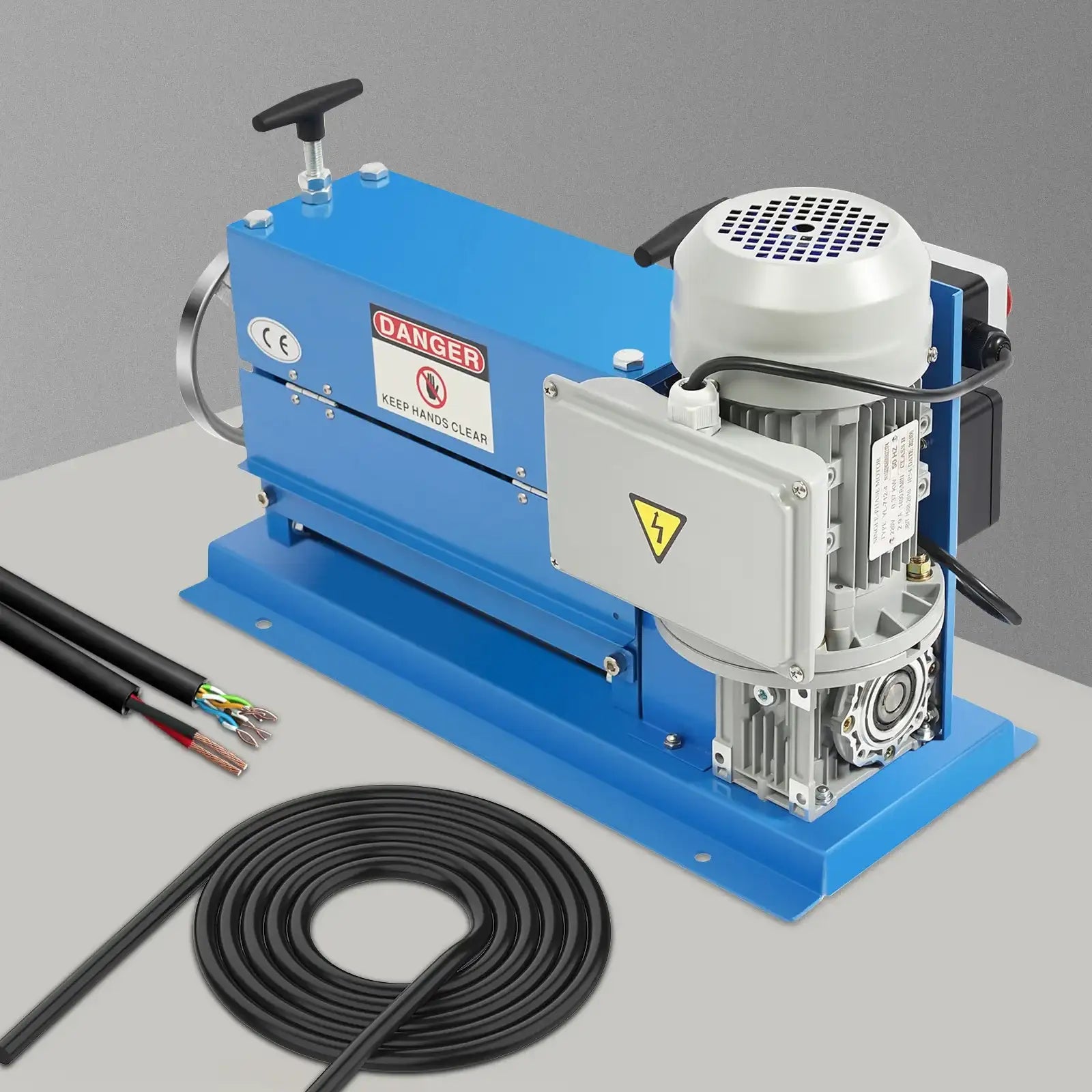 370W Automatic Industrial Wire Scrap Cable Stripping Stripper Machine For 1.5-38mm Diameter Cable Copper Recycling Processing Unit