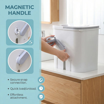 Portable Mini Washing Machine with Drain Hose Hand Crank Drum Washing Machine for Camping Apartments Dorms RV Business Trip