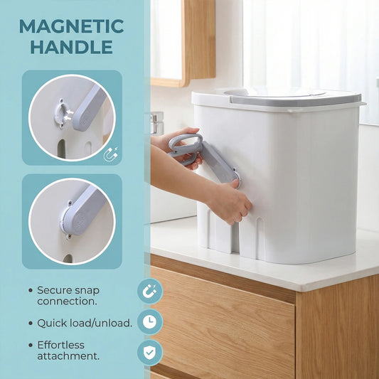 Portable Mini Washing Machine with Drain Hose Hand Crank Drum Washing Machine for Camping Apartments Dorms RV Business Trip