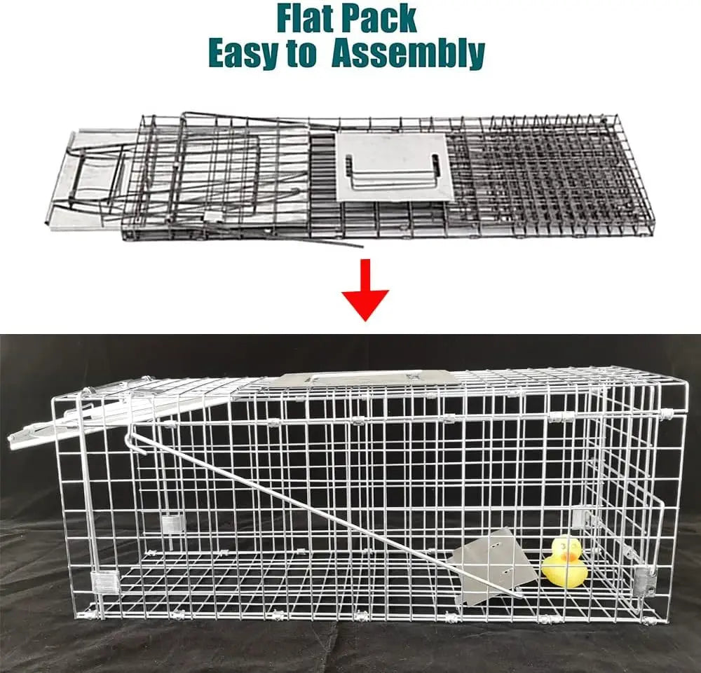 One-Door Live Humane Animal Traps Cage Catcher Rat Trap For Mouse Squirrel Rabbit Trap, Catch and Release