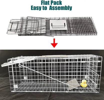 One-Door Live Humane Animal Traps Cage Catcher Rat Trap For Mouse Squirrel Rabbit Trap, Catch and Release