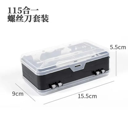 115 in 1 Screwdriver Set Mini Precision Screwdriver Multi Computer PC Mobile Phone Device Repair INSULATED Hand Home Tools