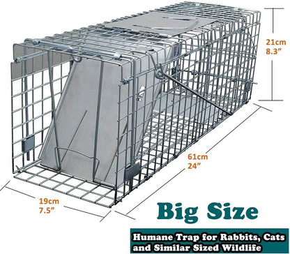 One-Door Live Humane Animal Traps Cage Catcher Rat Trap For Mouse Squirrel Rabbit Trap, Catch and Release