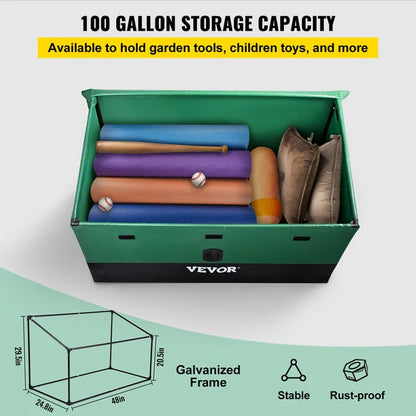 Outdoor Storage Box Patio Deck Box 454 Litre Waterproof PE Tarpaulin Patio & Garden Furniture Home & Garden