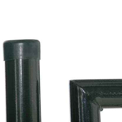 Green Steel Garden Gate with Lock and 3 Keys 97 x 150cm, Green