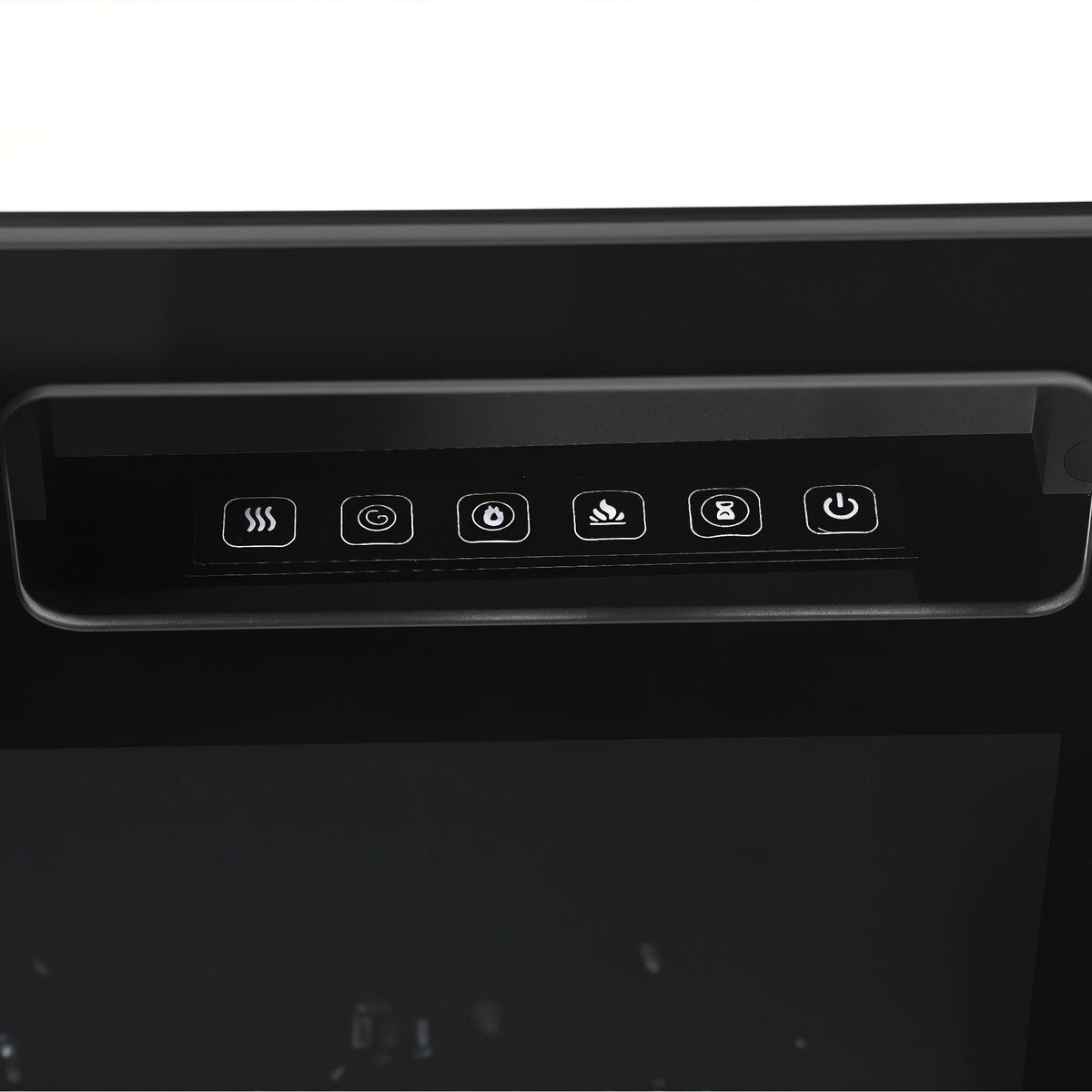 178cm Electric Fireplace TV Stand | Floating-Effect Top, LED Shelf & 2 Cabinets | 900/1800W, 12 Flame Colours, Remote & Timer | White