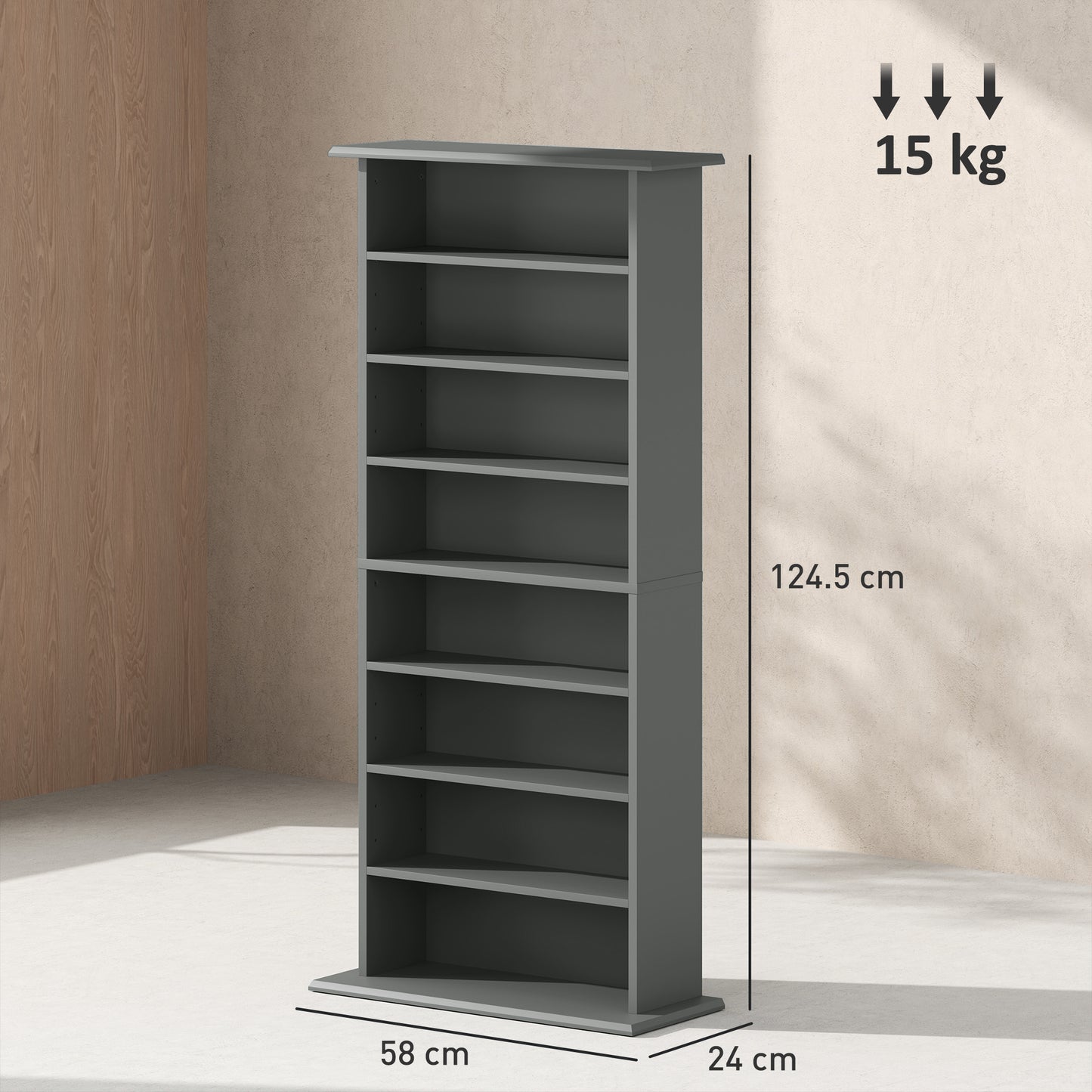360 CD Storage Unit - Grey