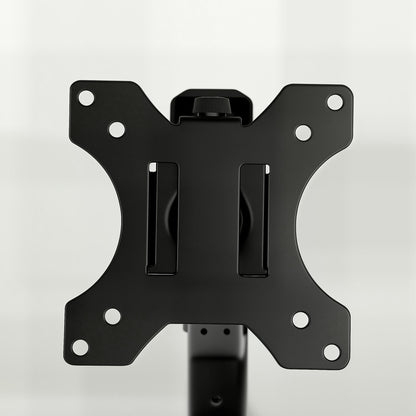Single Monitor Arm | Up to 32 Inch & 10kg | Gas Spring Height Adjustment, Tilt, Swivel & 360° Rotation | Black Steel