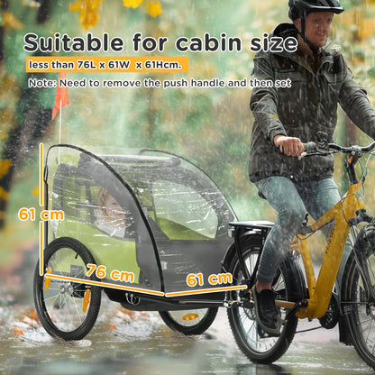 Baby Bike Trailer Cover, Anti Dust Rain Snow, Cold Wind, 76 x 61 x 61 cm