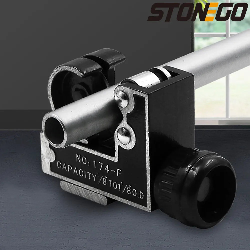 Mini Manual Pipe Tube Cutter 3-28mm | Alloy Steel & Aluminium Alloy Blade | Cuts Copper Brass Aluminium Plastic | Rotary Handle | 73x50x24mm | Plumbing HVAC DIY