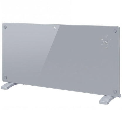 2000W Smart Panel Heater | Tuya WiFi App, Alexa & Google Home | Wall-Mounted or Freestanding | Weekly Timer | Grey