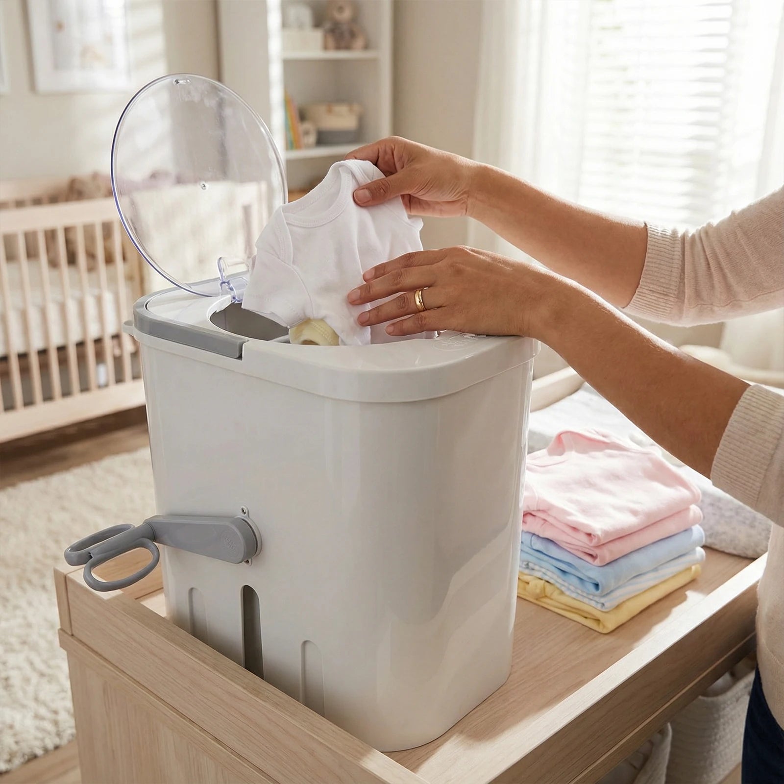 Portable Mini Washing Machine with Drain Hose Hand Crank Drum Washing Machine for Camping Apartments Dorms RV Business Trip