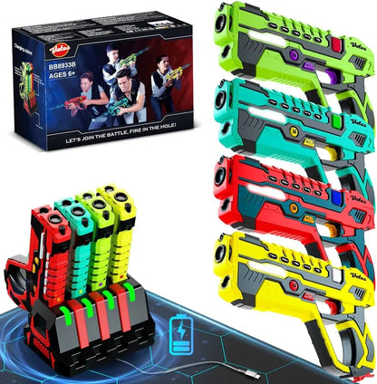 VATOS Infrared Laser Tag Guns Set Toy Electric Pistol Battle Game Boys Girls Kids Group Indoor Outdoor Fun Christmas Birthday Gifts