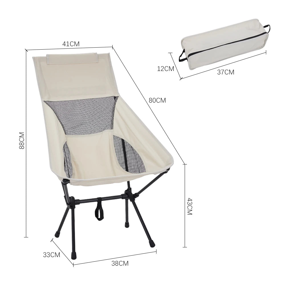 Portable Folding Camping Chair For Camping, Hiking Fishing, Beach Days