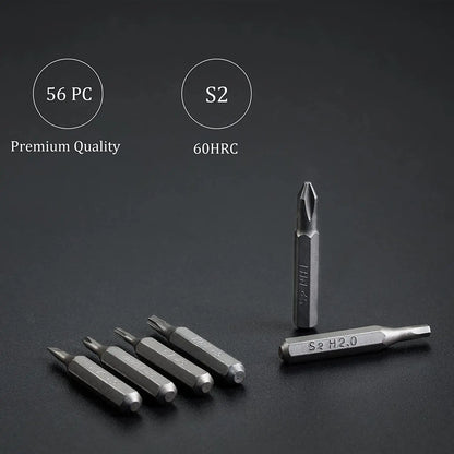 EZARC 57 in 1 Precision Screwdriver Set, Magnetic Phillips Torx Screwdriver, Professional Repair Hand Tools Kit for Iphone PC