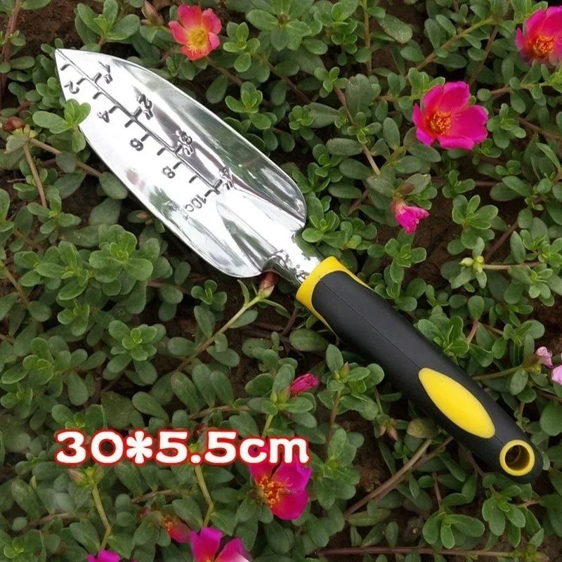 New 4/5Pcs Garden Tool Set Garden Shovel Transplant Trowel Hand Rake Weed Puller Garden Fork Pruning Shear for Planting Weeding