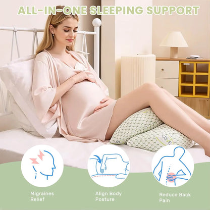 Pregnancy Pillow For Pregnant Women, Soft Body Pillow, Support for Back, Hips, Legs,Maternity Pillow Cushion Sleeper Helper