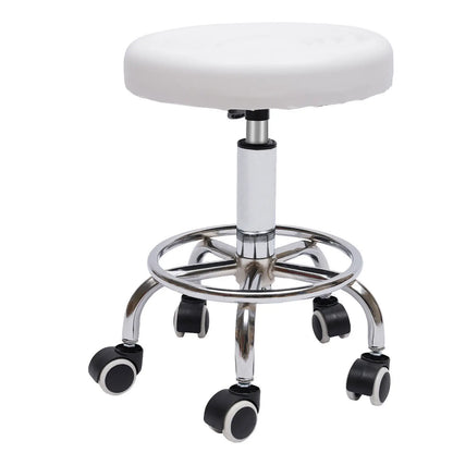 Hydraulic Stool with Adjustable Height for Salon Bars Home Office Rolling Rotating Chairs Equipped W/ 5 Wheels